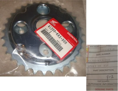 *NOS Honda CMX250C D - 33T PIÑÓN TRASERO - 1985 86 87 Rebelde - 41200-KR3-900 Foto 1 de 2