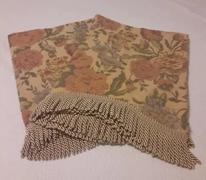 Tapestry & Twisted Tassel Valances Quality x2 Floral - Picture 1 of 10