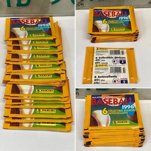 1996 PANINI BASEBALL AUFKLEBER PACKUNG, 20 PAKETE MIT JE 6 AUFKLEBERN, UNGEÖFFNET - Bild 1 von 4