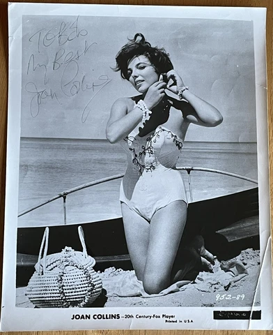 Actress Joan Collins Autographed Photo (Vintage) Cover