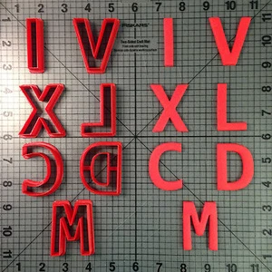Roman Numeral Cookie Cutters - Picture 1 of 2