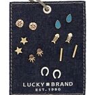 $45 Lucky brand 7 PC stud earrings set   star sandollar fish bones C26