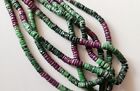 6-6.5mm Ruby Zoisite Faceted Heishi Beads For Necklace Tyre (8IN - 16IN Options)