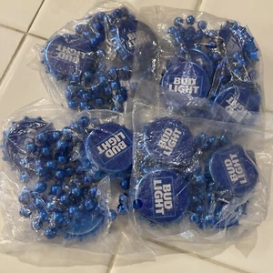 Knospe hell Bier blau Kunststoff Karneval St Patrick’s Perlen Halskette Party Gastgeschenk - Bild 1 von 4