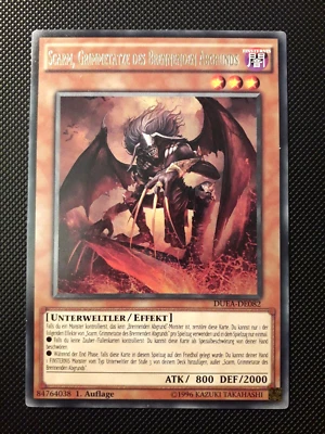 Yu-Gi-Oh! Scarm, Grimmetatze des Brennenden Abgrund, DUEA-DE082, Rare, 1. A., EX - Bild 1 von 4
