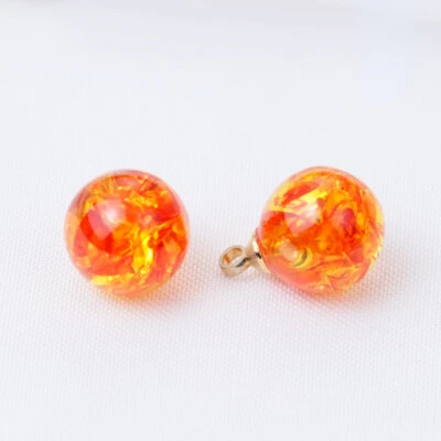 10Pcs 10mm Resin Ball Buttons with Metal Shank for Sewing Clothes DIY Craft - Image 1 of 4