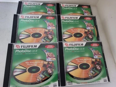Fujifilm PhotoDisc CD-R 700MB  Blank Recordable Discs X 6 In Jewel Cases New - Image 1 of 4