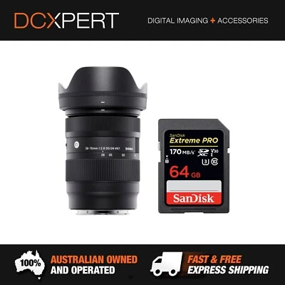 SIGMA 28-70MM F/2.8 DG DN CONTEMPORARY LENS FOR L-MOUNT (4592969) + SD CARD - image 1 of 4