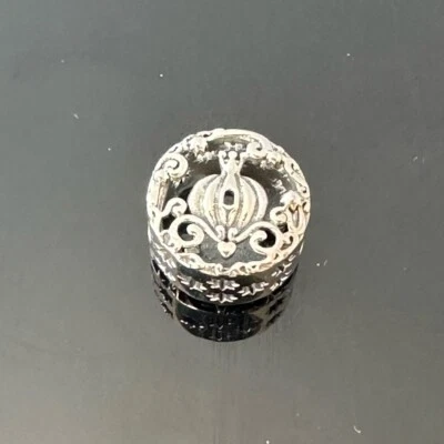 Pandora Disney, Cinderella Midnight Pumpkin 925 Ale with CZ Charm #87 - Image 1 of 4