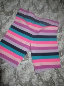 nwt Cynthia Rowley colorful stripe bike shorts girls 7 8 free ship USA - Picture 1 of 2
