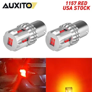 2X AUXITO Rojo LED Parada de Freno Señal de Giro Bombilla Trasera 1157 7528 2357 2057 EAC - Imagen 1 de 12