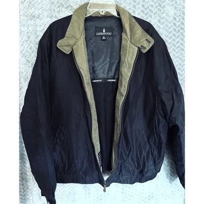 Cortavientos aislante LONDON FOG para hombre azul marino/caqui XXL regular vintage cálido al aire libre Foto 1 de 4