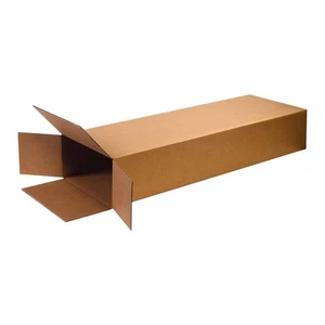 Boxes Fast BFHD18645FOL Guitar Cardboard Boxes, 18" x 6" x 45", Side Kraft - Picture 1 of 4