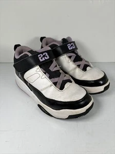 Nike Air Jordan Max Aura 3 Black/White/Lilac Toddler Shoes 1Y Child Kids - Picture 1 of 11