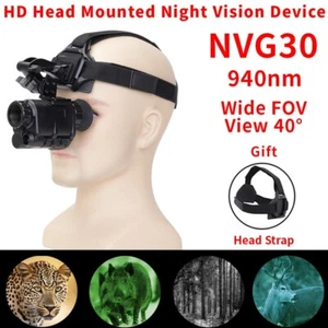 NVG30 Helmet 940nm IR Night Vision Monocular Telescope NVG10 gen3 Hunting Digita - Picture 1 of 6