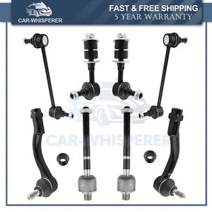 Inner Outer Tie Rods Sway Bar Links Suspension Kit for Hyundai Kia K90369 K90370 - Picture 1 of 8