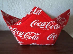 Reversible Microwavable Coca-Cola Soup Bowl Cozy / Pot Holder/ Hot Pad - Picture 1 of 3