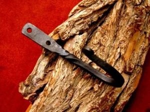 Mittelalter Wandhaken, handgeschmiedet aus Carbon Stahl 756EA - Bild 1 von 7