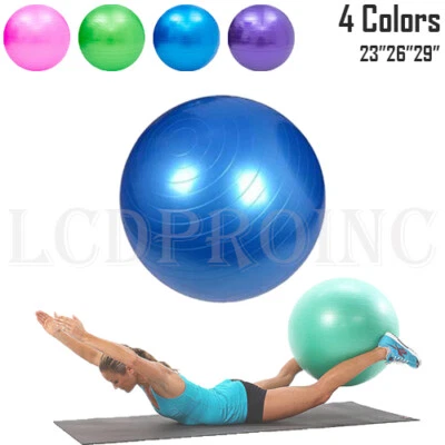 23" 26" 29" Yoga Ball Fitness Exercise Sports Workout Pilates Balance Training - Image 1 of 4