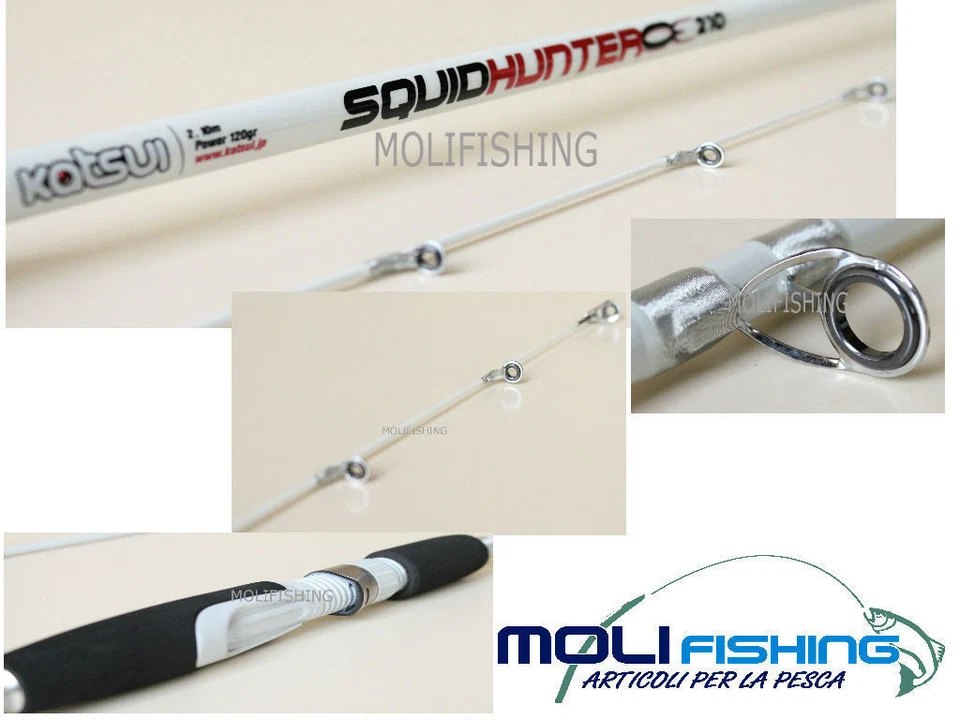 CANNA PESCA SEPPIE E CALAMARI JATSUI SQUID HUNTER 2.10-2.40-2.70 MT AZ.120