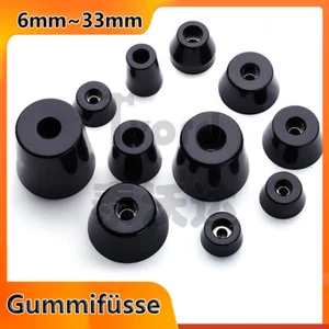 Gummifüsse Füße für Lautsprecher, Gummi, Schwarz, Boxen Füsse , Gummifüße - Afbeelding 1 van 14