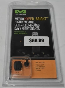 Meprolight Hyper-Bright Kimber Micro Set Fixed Orange (41229) - Picture 1 of 6