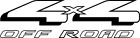4X4 Stickers 12" X2 Decals One Pair Cowboy F-150 Ram Silverado Ford Toyota Honda