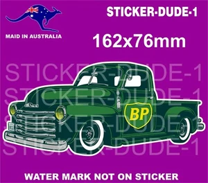 BP STICKER UTE PICKUP TRUCK CHEVY FORD FOR TOOLBOX MANCAVE BEER FRIDGE ETC - Picture 1 of 1