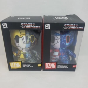 Transformers DZNR Set Optimus Prime 01 Bumblebee 02 Plush What’s Inside Lot Of 2 - Picture 1 of 13