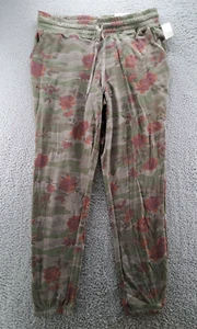 Maurices Jogger Pants Womens Plus 0X Green Camouflage Floral Regular Casual NWT - Picture 1 of 13
