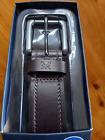 Crew clothing brown leather belt size 36