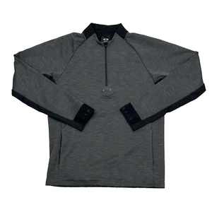 Oakley Knockdown Mixed Fleece 1/4 Zip Jumper Jacket Forged Iron Grey Size XS - Picture 1 of 16