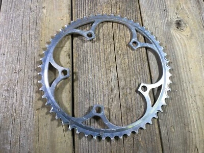 ВИНТАЖНЫЙ ВЕЛОСИПЕД CAMPAGNOLO ПЕРЕДНЯЯ ЗВЕЗДОЧКА 53T 53/39 135 ММ BCD 5 РЫЧАГ Б/У - Изображение 1 из 2