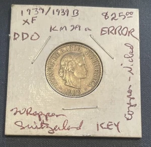 SWITZERLAND -1939, 20 Rappen - Key Date - High Grade - Picture 1 of 6