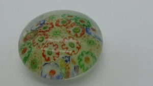 Antiguo pisapapeles pequeño Millefiori Murano Italia arte vidrio patrimonio - Imagen 1 de 13