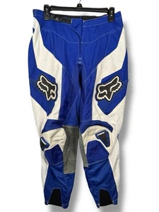 Fox Racing Adult 180 Racepant Blue White Abrasion Pads Size W30 Motocross - Picture 1 of 14
