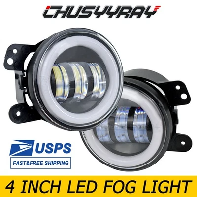 Par de luzes de neblina de LED para-choque para Jeep Patriot 2007 2008 2009 2010-2016 2017 - Imagem 1 de 4