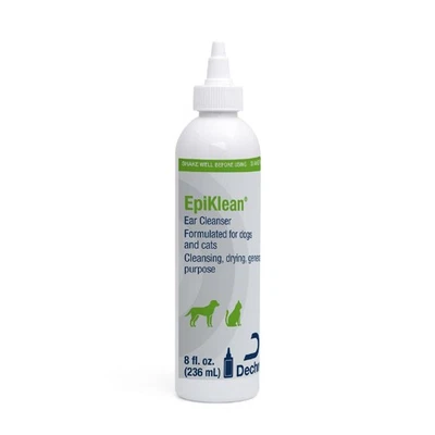 Limpiador de oídos Epiklean para perros y gatos 8 fl oz - Cuidado suave y eficaz Foto 1 de 4