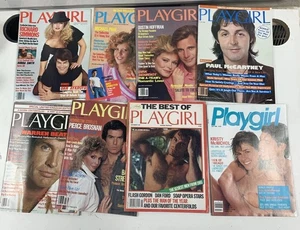 1980s PLAYGIRL Monthly Issue Magazines Bundle 8x - Imagen 1 de 20