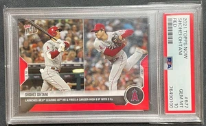 2021 Topps NOW Shohei Ohtani PSA10 RED 5/10 Card 677 Angels - Bild 1 von 3