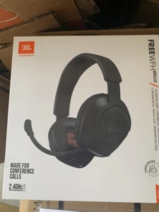 JBL Free WFH Noise Cancellation Wireless Over-Ear Headset - Black New - Picture 1 of 2