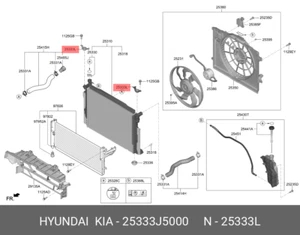 GENUINE NEW BRACKET RADIATOR MTG UPPER SUITS KIA STINGER 2022-2023 3.3L PETROL - Picture 1 of 2