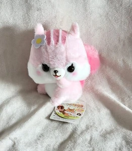 Fusappo Nuts Squirrel D1201A Pink Amuse Plush 6" Stuffed Toy Doll Japan - Picture 1 of 7