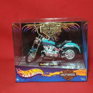 Mattel Hot Wheels Harley Davidson Die Cast Motor Cycle Softail Deuce 2001 - Picture 1 of 10