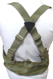 TT Army Green Adj to Size 2XL Panel Tactical Assault Chest Rig Harness Vest NWOT - Picture 1 of 7