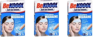 Be Koool Adult Migraine Cooling Relief Gel Sheets 4ct (3 Pack) - Picture 1 of 1
