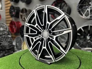 Ruedas pulidas negras estilo Potenza 4xR17 pulgadas 5x112: se adapta a BMW X1 F 1 2 Sr. - Imagen 1 de 7