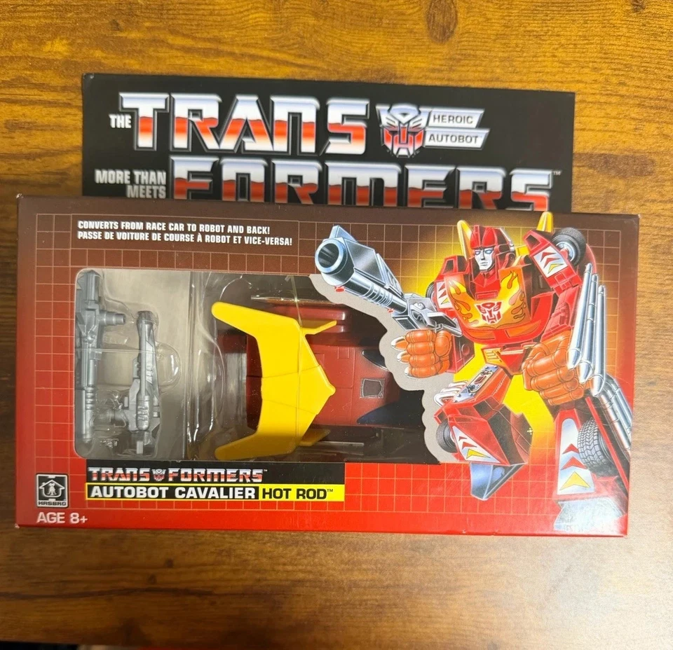 Hasbro Transformers Autobot Cavalier Hot Rod G1 reedición sellada Foto 1 de 1