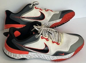 Nike Alpha Huarache Elite 3 Turf ‘White Red Black Grey’ CV3560-105 Mens Size 12 - Picture 1 of 9