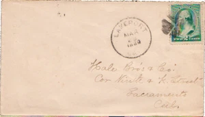 California Lakeport 1889 segmented cork 2c Green Washington Banknote. - Picture 1 of 1
